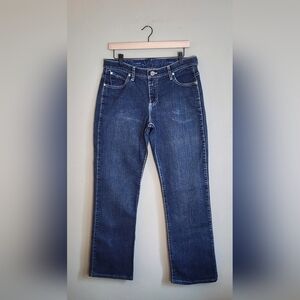 Wrangler Q Baby Womens Jeans Size 9/10 x 34 Western Biker Y2k